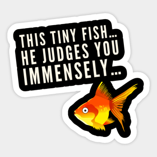 Judging Goldfish Sticker